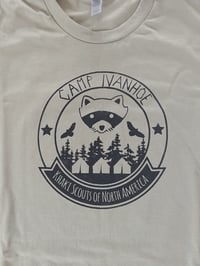 Image 2 of Camp Ivanhoe Shirt, Moonrise Kingdom Shirt, Khaki Scout T-Shirt, funny t shirts for men, cool gif...