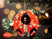 Image 1 of Sho’nuff Christmas Ornament – Handmade Ceramic Ornament – The Last Dragon Holiday Decor