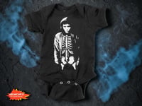 Image 1 of Donnie Darko Baby Bodysuit | Cult Movie Infant Outfit | Funny Dark Humor Baby Gift | Retro Film B...