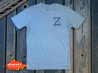 Image 1 of Life Aquatic Team Zissou Shirt | Double-Sided Wes Anderson Movie Tee | Denim Blue Tri Blend T-Shi...