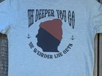 Image 3 of Life Aquatic Team Zissou Shirt | Double-Sided Wes Anderson Movie Tee | Denim Blue Tri Blend T-Shi...