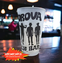 Image 2 of Korova Milk Bar 17oz Pint Beer Mug - Glass Bar Man Cave Decor - Tavern Pub - Clockwork Orange - K...