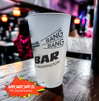 Image 2 of Twin Peaks Bang Bang Bar 17oz Pint Beer Mug - Glass Bar Man Cave Decor - Tavern Pub - Fire Walk W...