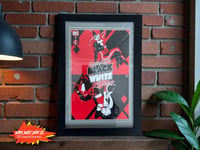 Image 1 of Harley Quinn Black White Redder #1 Framed Comic | Double Matted Wall Art | UV Protected Glass | D...