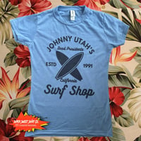 Image 1 of Johnny Utah Surf Shop Shirt for Women - Point Break Inspired Retro 90s Movie Tee - Vintage Style ...