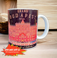 Image 4 of Grand Budapest Hotel Mug Set, Society of Crossed Keys, Coffee gift, Wes Anderson movie, Gift for ...