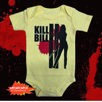 Image 1 of Kill Bill Baby Bodysuit | Cult Movie Baby Bodysuit | Funny Baby Shower Gift | Handmade Infant Clo...