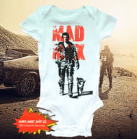Image 1 of Mad Max Bodysuit, Lethal Weapon, baby shower gift, New Dad, New Mom Gift, Expecting Mom Gift, Neu...