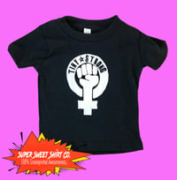 Image 1 of Feminist Baby Toddler Shirt, Feminism T-shirt, activism, protest, Punk rock, girl power gift, equ...