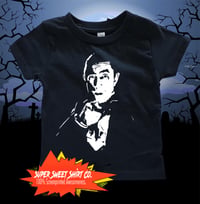 Image 1 of Classic Dracula Baby Toddler Shirt, Lugosi, Ed Wood T-shirt, Halloween clothes, Vampires, Spooky,...