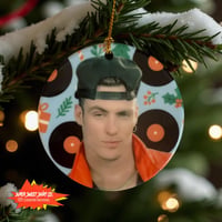 Image 1 of Handmade Ceramic Cool As Ice Movie Holiday Decor - 90s Pop Culture Christmas Gift - Vanilla Ice O...
