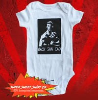 Image 1 of Van Damme Bodysuit, Martial Arts, baby shower gift, New Dad, New Mom Gift, Expecting, Gender Neut...