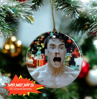 Image 1 of Van Damme Bloodsport Ornament, JCVD Kickboxer Ceramic Tree Decoration, Perfect for Martial Arts L...