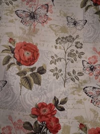 Image 2 of 4 Piece Nook Cushions Set/ties on Single cushion only/Butterfly Rose