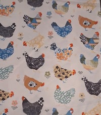 Image 2 of 4 Piece Nook Cushions Set/ties on Single cushion only/Colorful Roosters