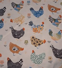Image 3 of 4 Piece Nook Cushions Set/ties on Single cushion only/Colorful Roosters