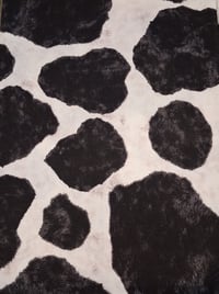Image 2 of 4 Piece Nook Cushions Set/ties on Single cushion only/Black Cow print
