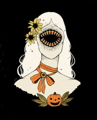 candy corn monster 8x10 print