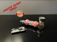 Image 3 of Portable Metal Smoking Pipe - Jeweled