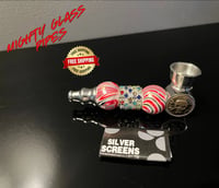 Image 6 of Portable Metal Smoking Pipe - Jeweled