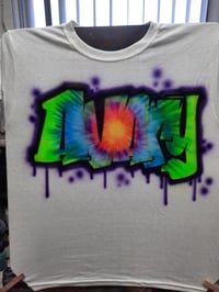Image of Tie Dye Block Graffiti