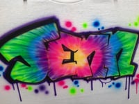 Image of Tie Dye Block Graffiti