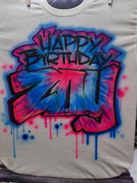 Image of Tie Dye Block Graffiti