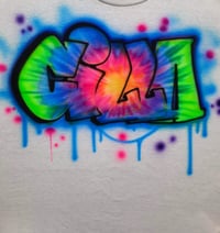 Image of Tie Dye Block Graffiti