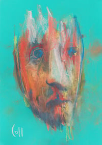 Image 2 of Angus - Sketchbook Drawing in Soft Pastels on Paper 