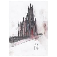 Image 1 of Church On Dean Bridge, Edinburgh - Soft Pastels and Charcoal on Paper 
