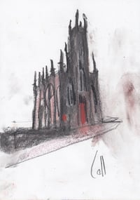 Image 2 of Church On Dean Bridge, Edinburgh - Soft Pastels and Charcoal on Paper 