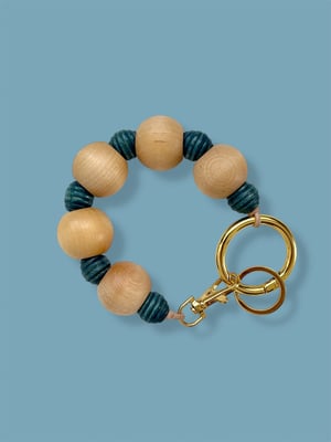 Image of ALL-IN-ONE KEYCHAIN CHARM: natural/blue