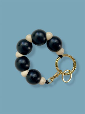 Image of ALL-IN-ONE KEYCHAIN CHARM: black/white