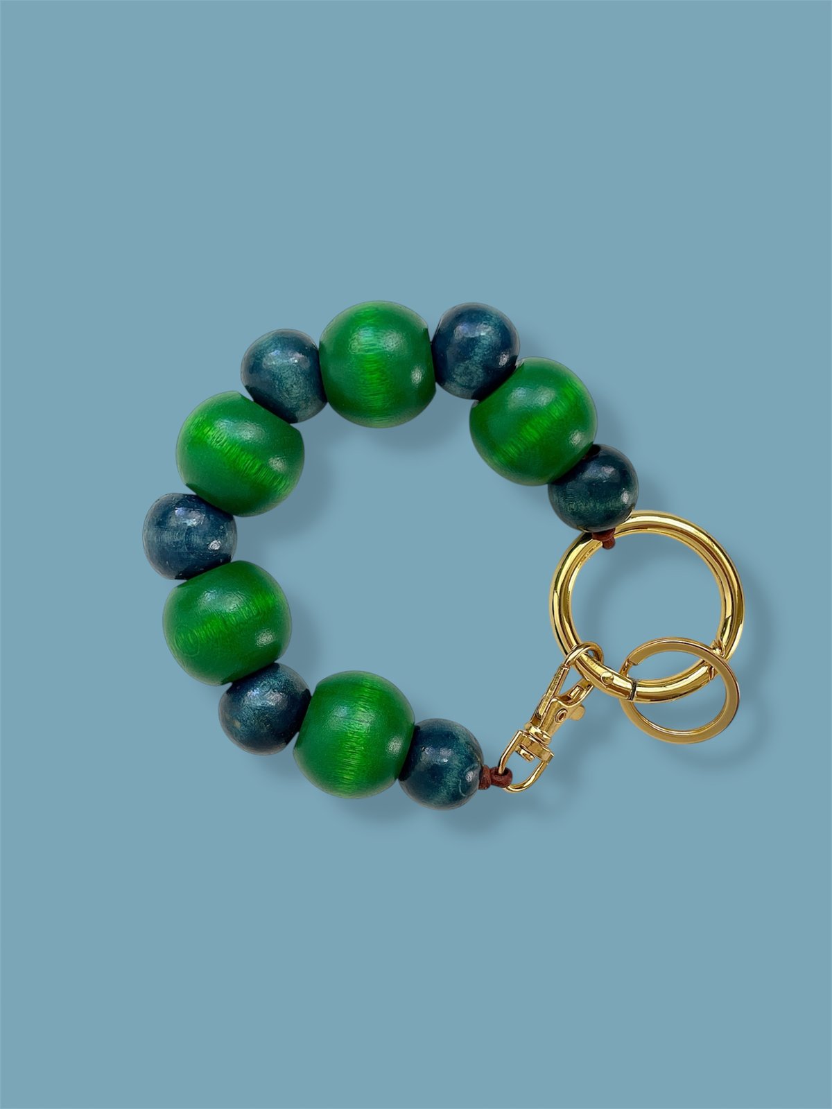 Image of ALL-IN-ONE KEYCHAIN CHARM: green/blue