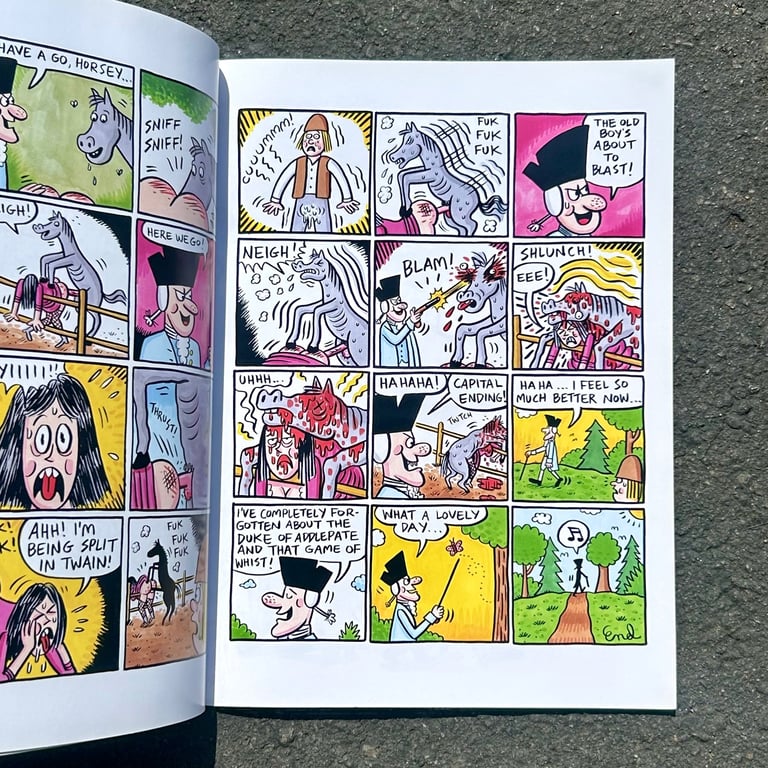 Wicked Retarded Comics #1 by Johnny Ryan (SIGNED to "Jake") Image 2