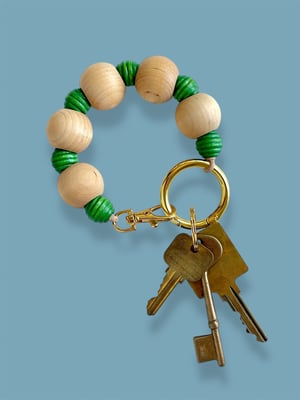 Image of ALL-IN-ONE KEYCHAIN CHARM: natural/green