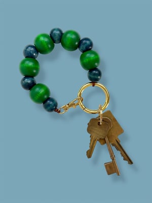Image of ALL-IN-ONE KEYCHAIN CHARM: green/blue