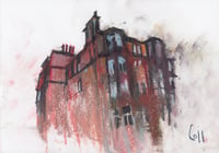 Image 2 of Tenement, Rothesay Terrace, Edinburgh - Charcoal and Soft Pastels on Paper 