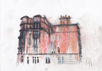 Image 2 of Tenement,  Rothesay Terrace,  Edinburgh - Charcoal and Soft Pastels on Paper 