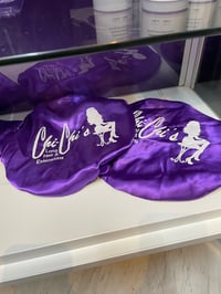 Chi-Chi's Signature Purple Satin Bonnet - $12