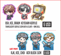 KEYCHAIN + BLOCKIES 