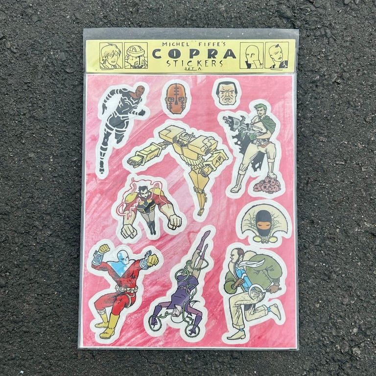 Michel Fiffe's COPRA Stickers Set A 
