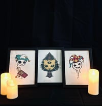 Image 1 of A5 Pearlescent Prints Ace and Jokers