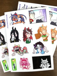Image 1 of UmaMEMEsume Sticker Sheet