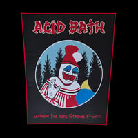 Image 1 of ACID BATH - WHEN THE KITE STRING POPS OFFICIAL BACKPATCH