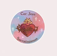 Image 1 of Sacred Heart of Jesus sticker