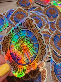 Holographic Eucharist sticker