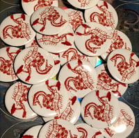 Blood Splatter Snake Pin