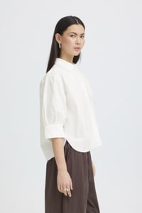 Image 1 of ICHI Cotton Blouse – White