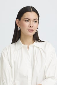 Image 3 of ICHI Cotton Blouse – White